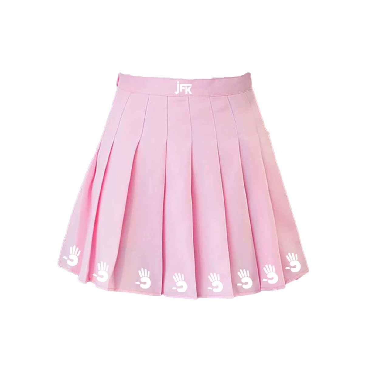 Palm pleated skirt