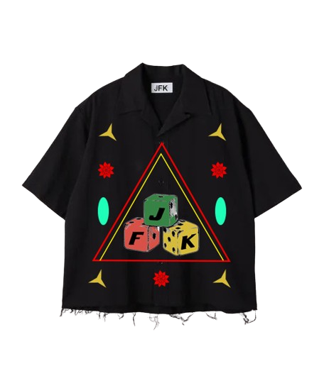 JFK Dice black shirt