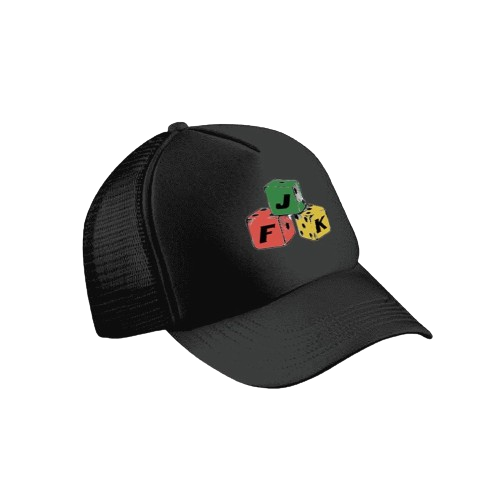 Jfk dice trucker hat