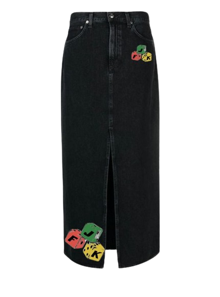 Jfk midi dice skirt